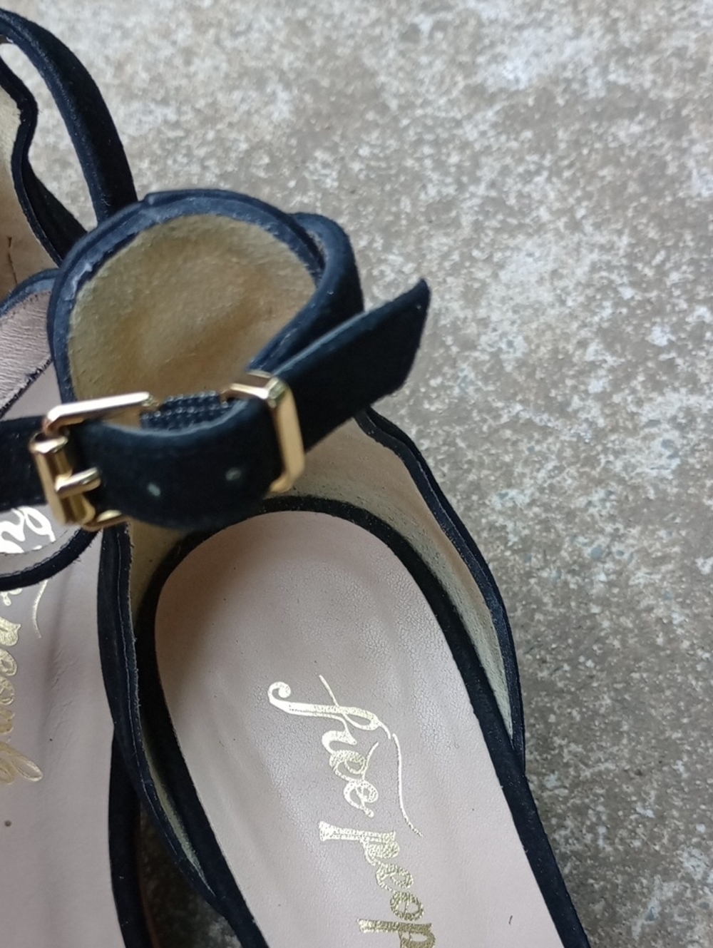 Free People Black Ankle-Strap Heeled Sandals - Picture 5 of 16